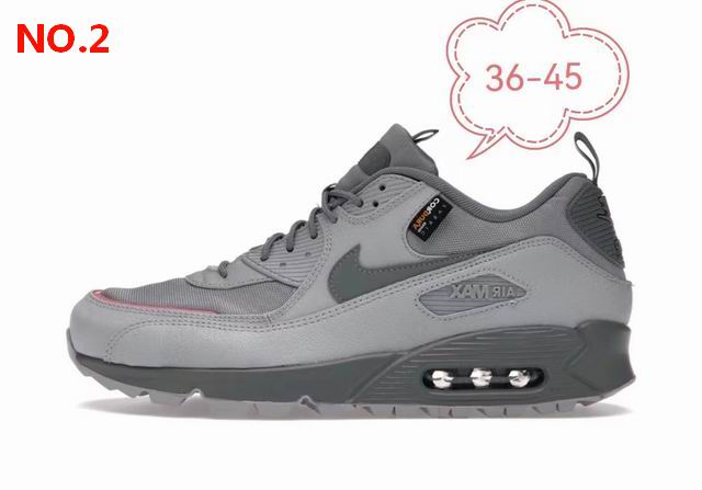 Nike Air Max 90 Women Shoes Grey;